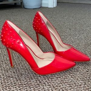 MIX no.6 size 6.5 US studded red heels